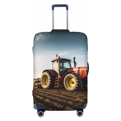 Tractor Farm Travel Luggage Cover Suitcase Protector Washable Elastic Suitcase Cover Anti-Scratch Luggage Protector Travel Suitcase Baggage Cover Fits 18-32 Inch Suitcase Large