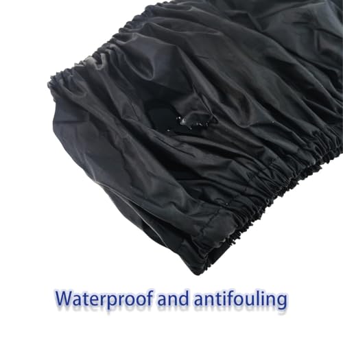 Image of 2 Pcs Stroller Wheel Protectors Black Dustproof Stroller Wheelchair Tire Protectors for Child Kid Jogger Wheels Protection Covers (S, 7.87 inch Diameter) (Black)