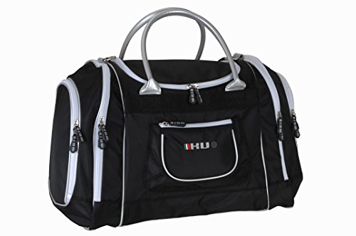 Sac de week-end KV+ Frank bagage cabine adulte noir argent 51 x 33 x 6 cm