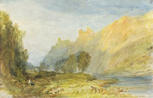 Affiche Bruderburgen sur le Rhin par Turner | Toile déco salon 60x90cm