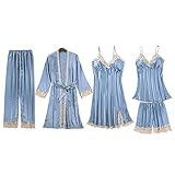 ❤ Estilo: 1 abrigo +1 vestido de tirantes pijamas +1 pantalones +1 correa corta +1 pantalones cortos. Los pijamas con eslinga tienen una almohadilla en el pecho y son desmontables