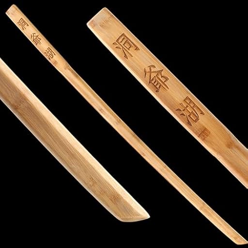 HJHUUA Espadas de Entrenamiento de bambú de 100cm,bokken Hecho a Mano,Espada samurái de Madera para práctica de Kendo,Regalos,exhibiciones,Cosplay,Accesorios | Ya disponible en tu tienda friki favorita! En mundofriki.es!