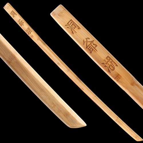 HJHUUA Spade da Allenamento in bambù da 100 cm,bokken Fatto a Mano,Spada da Samurai in Legno per la Pratica del Kendo,Regali,espositori,Cosplay,Oggetti di Scena