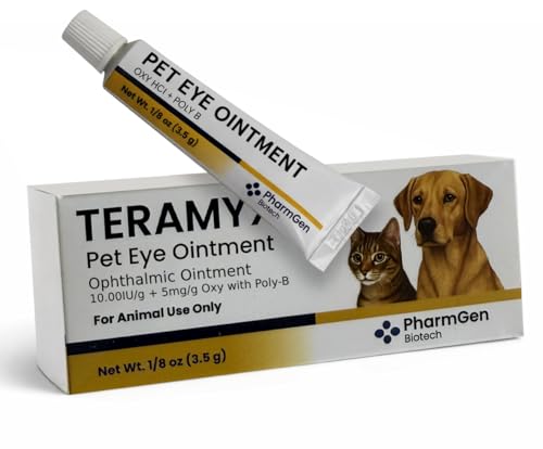 Pharmgen Biotech Pet Eye Ointment for Cats, Dogs, Horses, Birds, Rabbits & Small Animals | 1 Tube (3.5 g / 0.12 oz)