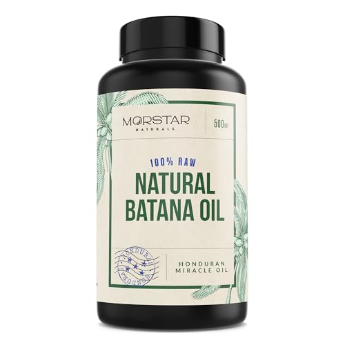 Natural Organic Batana Hair Oil from Honduras – Raw Batana for Hair Growth Dr. Sebi approved Batana oil for Hair Loss, Repair, Strengthening and Conditioning – 16 oz – Morstar Naturals