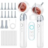 Wireless Ear Otoscope with 1080P HD Camera and 4 LED Lights, 1.38' IPS Display Ear Camera, Ear Scope with Foldable Inspection Head, Good Aid for Earwax Removal, Safe for Kids, Adults, Pets