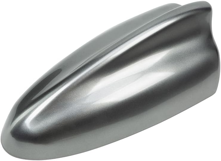 Possbay Car Antenna Shark Fin Antenna AM FM Radio Signal Aerial Adhesive Tape Base Super Functional Gray