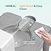 HOMEAL Raised Toilet Seat Riser with Handles for Seniors, 450LBS Heavy-Duty 3in1 Commode Chair for Disabled & Patients with Reinforced Frame & Protective Deflector, Built for Safety & Clean