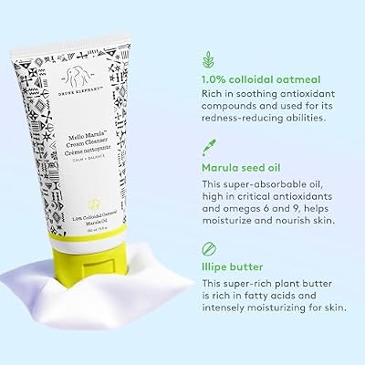 Drunk Elephant Mello Marula Cream Cleanser - Calming Face Wash - Clean Clinical Skincare - Cruelty-Free - Dermatologist-Tested - Free of Essential Oils, Silicones, and Fragrance