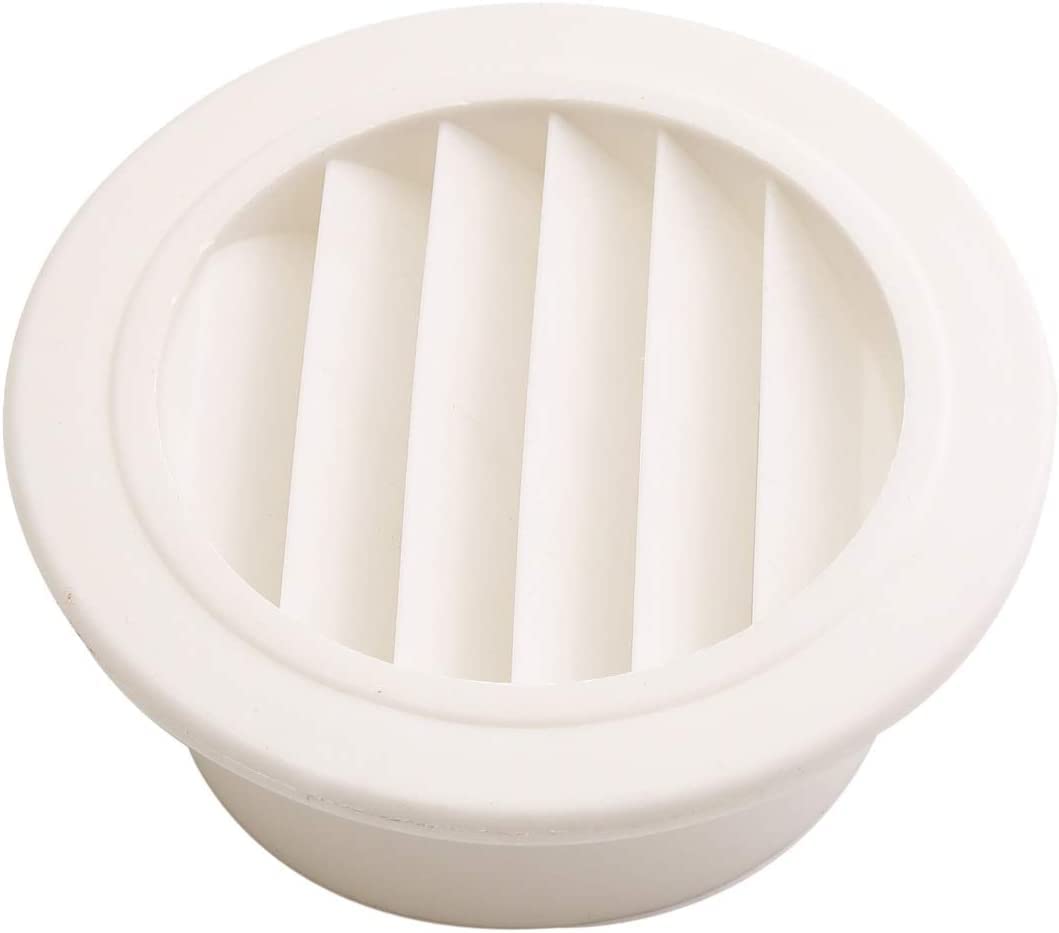 Ventilation Grille Air Vents Grille,Ventilation Opening Grille, 2021 Round Vent, Louver Cove(Brown)
