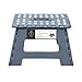 db Living Folding Step Stool Grey with Handle for Kids,Children and Adults Stepping Stool 12" Wide and Holds up to 300LBS (Gray)