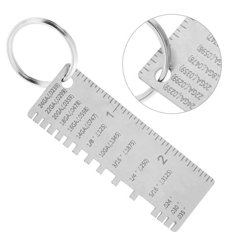 Artibetter Herramienta de Medición para Soldadura Calibrador de Grosor en Acero Inoxidable para Inspección Precisa de Soldaduras con Escalas Grabadas para Medición Exacta Uso Versátil en Soldadura, Manufactura y Construcción miniatura 7