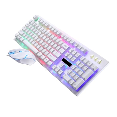 Clavier et souris filaire USB ergonomique pour éviter la fatigue des touches bloquées