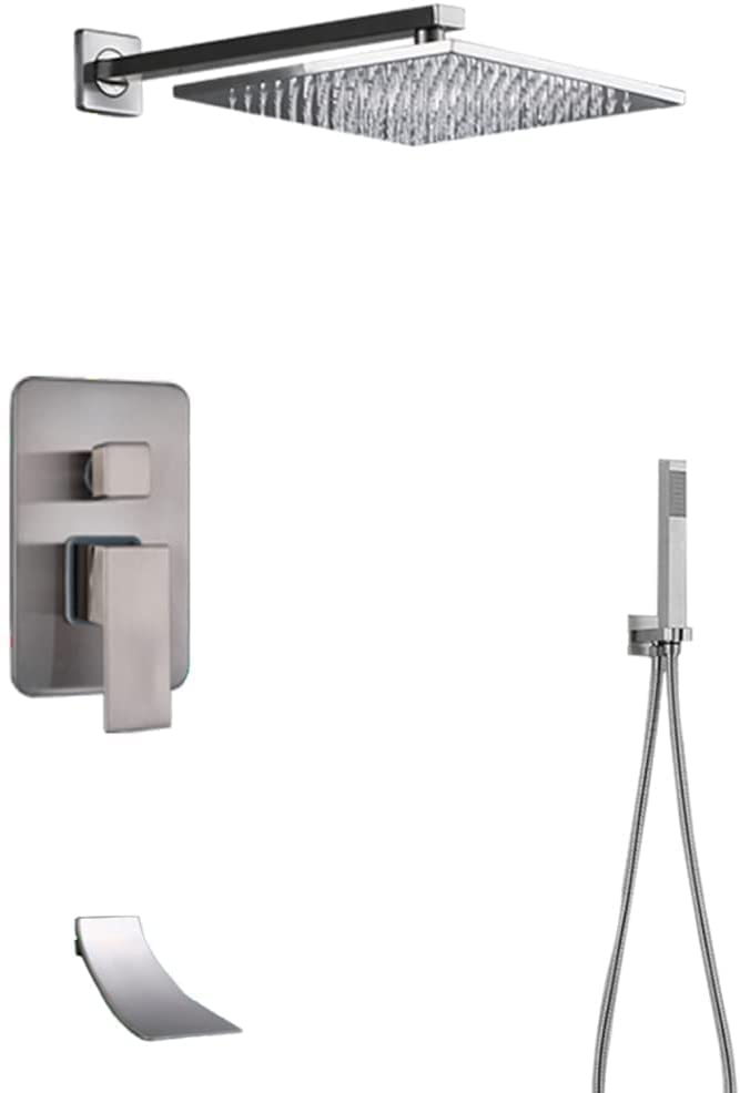 Système de douche mitigeur encastré en laiton pour optimiser l'espace et le confort