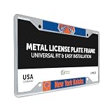 Desert Cactus New York Knicks Car Accessories NBA Basketball Team Metal License Plate Frame for Front or Rear of Car (Up Close)