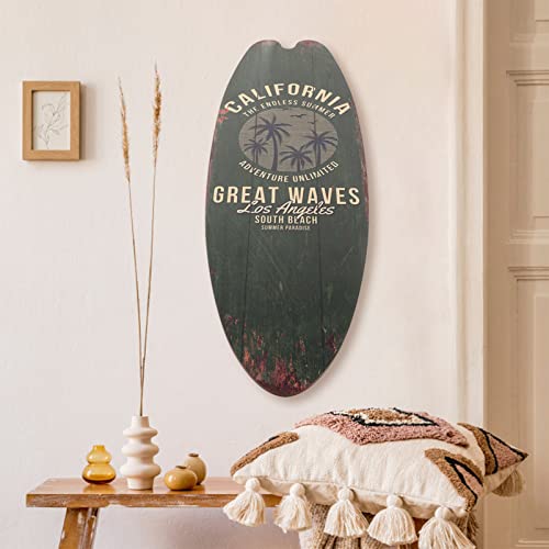 Miniatura 9 de Tofficu 3 Piezas Decoración De Tabla De Surf Arte De Pared De Madera Decoraciones Fiesta De Surf Tablas De Surf Para Decorar