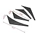 Xotic Tech 4pcs JDM Sporty Racing Style Front Bumper Side Canards Fin Splitter Diffuser Trim Universal Fit (Carbon Fiber Style)