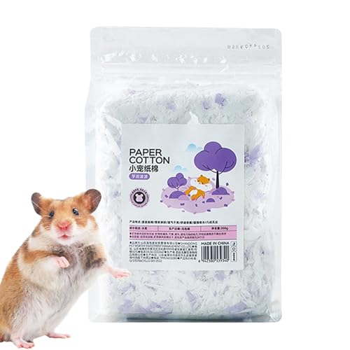 Bavokon Ropa de Cama de algodón para hámster, Ropa de Cama para Animales pequeños | Cómodo algodón para anidar hámster - Algodón del lecho del Animal pequeño de la Comodidad, lecho Inodoro para el