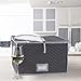 Richards Stemware Storage Chest -Deluxe Quilted Microfiber (White) (Grey)