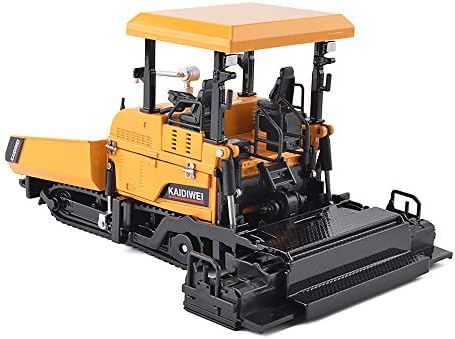 KDW 1/40 Scale Diecast Alloy Paver Truck Engineering Vehicles Model Collection (Yellow)