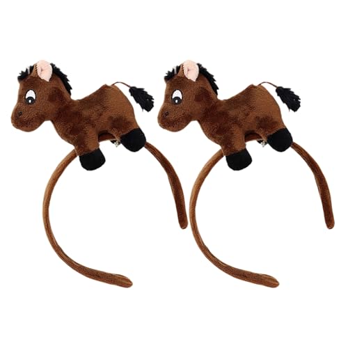 LRXIYODE 2 Unidades De Accesorios Para El Cabello Del Año Del Caballo Diadema Diadema Para Disfraz De Cosplay De Animal De Caballo De