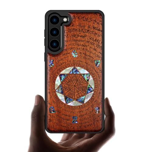 Coque Galaxy S23 Plus antichoc en bois véritable et nacre