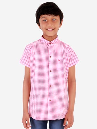 Image of superminis Boy's Cotton Regular Fit, Half Sleeves, Collared Neck, Printed Shirts for Casual Wear