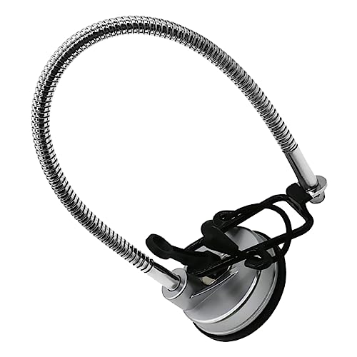 AUTSUPPL Djustable Hair Dryer Stand Suction Cup Holder for Bathroom Hands- Easy Install Alloy Rubber Constructi