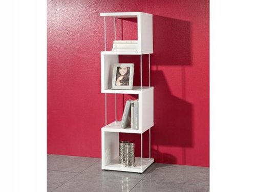 Mäusbacher DVD Regal und Bücherregal mit 4 Fächern | In Weiss | 33 x 126 x 33 cm - 4044393057742 Mäusbacher DVD Regal und Bücherregal mit 4 Fächern | In Weiss | 33 x 126 x 33 cm