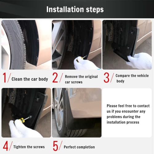 Pezmenn Mud Flaps Splash Guards for Hyundai Sonata 2018-2019 Front and Rear 1 Set Mud Guards by Pezmenn - Used condition - Image 7