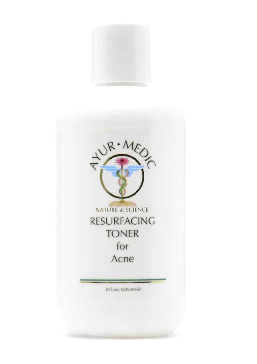 Ayur-Medic Resurfacing Toner – Gentle Facial Exfoliator That Hydrates Skin and Promotes a Fresh, Radiant Complexion, 8 oz