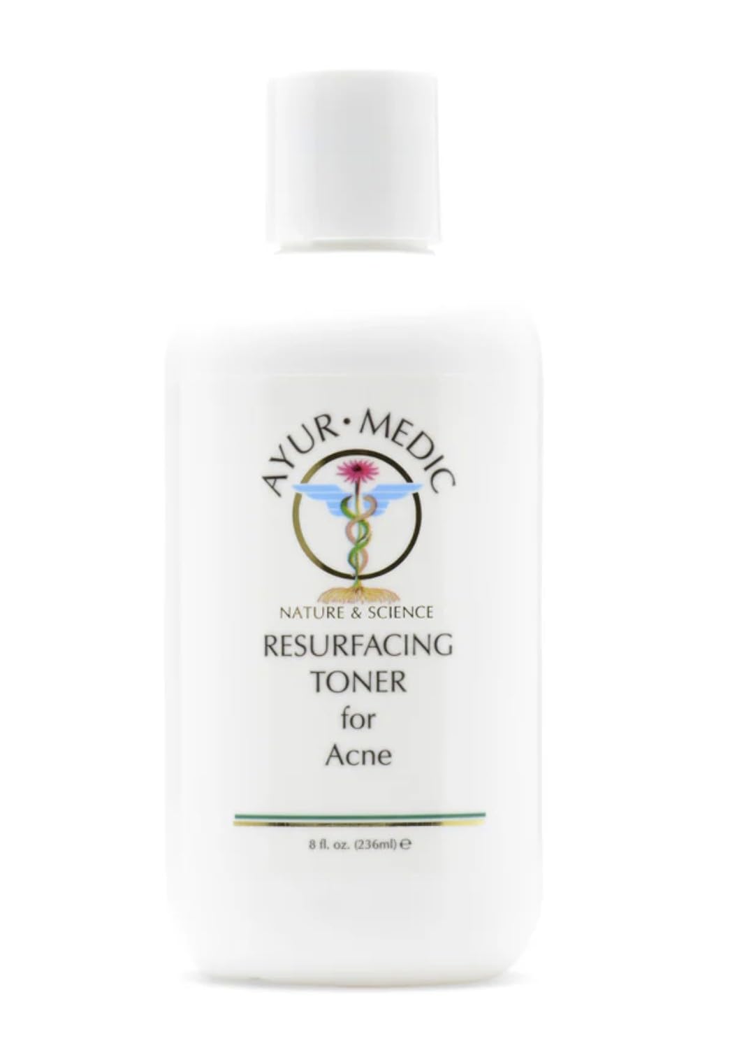 Ayur-Medic Resurfacing Toner – Gentle Facial Exfoliator That Hydrates Skin and Promotes a Fresh, Radiant Complexion, 8 oz