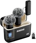 Mini Wireless Lavalier Microphone for iPhone iPad Android with Charging Case,36H Battery Life,Noise Cancellation,135ft Range,Lapel Mic Plug-Play Wireless Mic for Vlog,Interview,TikTok,Video Recording