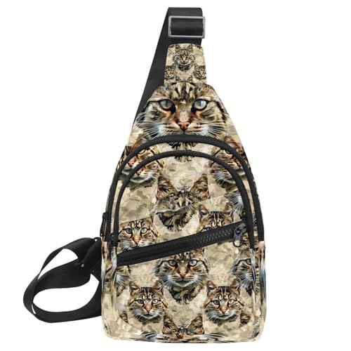 Mochila cruzada de gato salvaje europeo para entrenar sin dolor de espalda