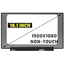 Replacement for HP Victus 16-D 250 Nits M54732-001 LCD Screen 1920x1080 16.1 inches 30 Pins 60HZ LED Display Digitizer Panel for Non-Touch Screen Only