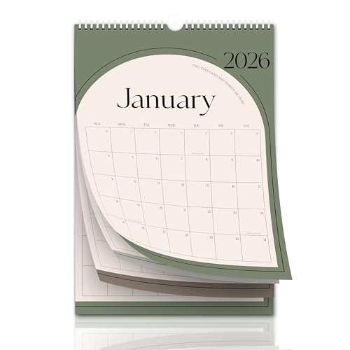 Aesthetic 2026-2027 Wall Calendar - 18 Monthly Calendar from January 2026 to June 2027, 14.5