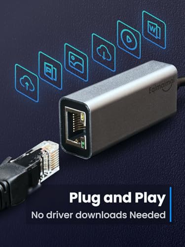 Image of ethernet to USB c Network Adapter with gigabit,Ideal ubsc ethernet Adapter for MacBook Air,MacBook pro,for iPad 10th,Dell XPS,Chromebook,Surface