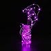 CYLAPEX 6 Pack Purple Fairy Lights String Battery Operated Fairy Lights Firefly Lights LED Starry String Lights 3.3ft 20 LEDs Silvery Copper Wire for Christmas DIY Decoration Costume Wedding Party