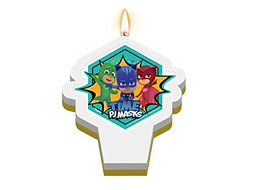 VELA PLANA ADESIVADA PJ MASKS 2 01 un