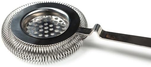 Bull in China Antique Style Hawthorne Stainless Steel | Bar Hand Strainer | Cocktail and Mixing Glass Strainer for Bartending - Thumbnail 2