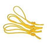 Generic Surfboard Leash Cord Set - Pack of 5 Strong Strings, Yellow, 40cm