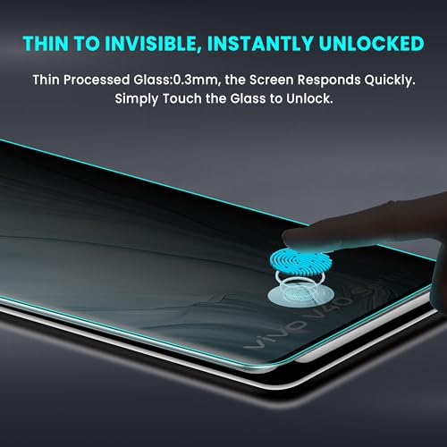 Image of ArmourPro UV Privacy Tempered Glass Screen Protector for Vivo V40 Pro (6.78 Inch, Pack of 1) Edge to Edge Full Screen Coverage | Anti-Spy, Anti-Peeping & 9H Hardness Glass