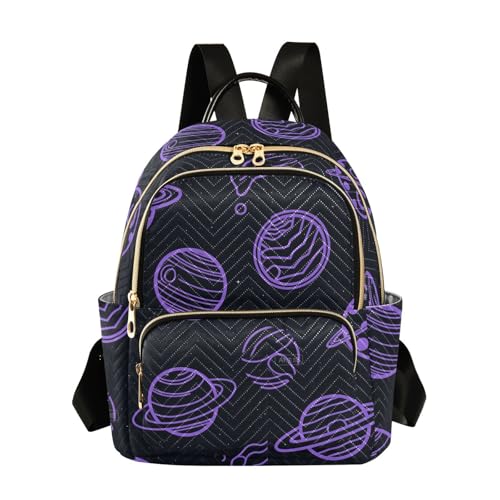 Mochila para pañales Space Planet multifuncional con compartimentos prácticos