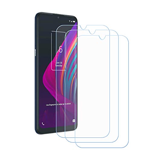 TTJ [3 Piezas Protector de Pantalla para TCL 10 SE,9H Dureza HD Anti-caída/Anti-rasguños Sin Burbujas Cristal Templado Vidrio Templado para TCL 10 SE (6,52').