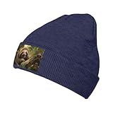 Our Baby Sloth Print Knitted Hats are Not Only Warm But Also Fashionable (6 Colors) Navy Blue