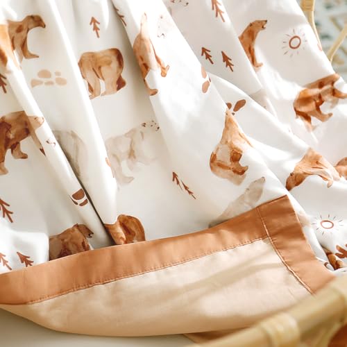 Image of GRSSDER Cotton Muslin Quilt Blanket - Silky Soft and Breathable Baby Blanket Quilt, Oversized Muslin Blankets for Newborns, Toddlers & Kids, 6 Layers Reversible Design for All Seasons, 47 inch x 47 inch