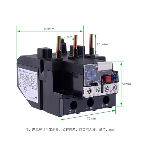 Relé de sobrecarga térmica LRD3363C con protección para contactor CA LC1D de 63-80A 2