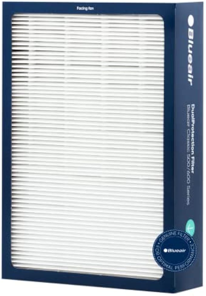 BLUEAIR Classic 500/600 Series Genuine Dual Protection Replacement Filter; fits Classic 580i, 680i, 501, 503, 505, 510, 550E, 555EB, 601, 605