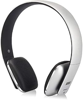 On Ear Wireless Bluetooth Headphones with Microphone - August EP636 - Bluetooth Version 4.1 + EDR, Lightweight Engineering NFC One Tap to Connect for Android and Apple - Silver