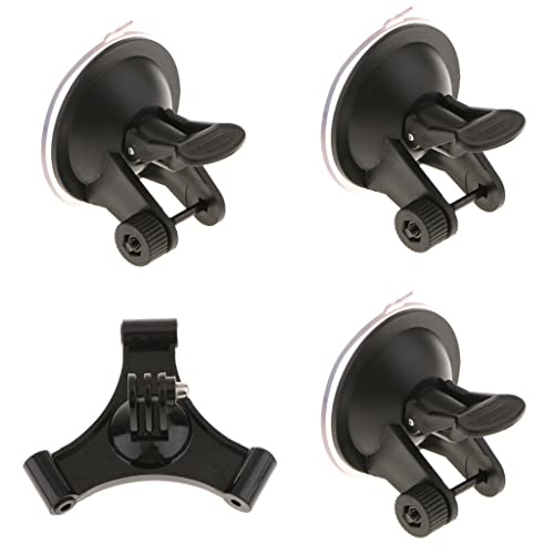 Adaptador de montagem Almencla + 3 peças de suporte de ventosa para câmera de baixo ângulo para Hero